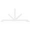 Ekena Millwork Vanguard Architectural Grade PVC Gable Bracket, 96"W x 44"H x 2"D x 4"F, 11/12 Pitch GBP096X44X0204VAN00 - alternate 3